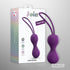 Joia kegel balls by Love to Love with retail packaging, purple silicone pelvic floor training balls for vaginal wellness