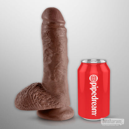 King Cock 8&quot; Realistic Dildo with Balls