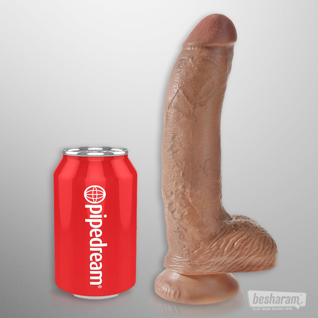 King Cock 9&quot; Realistic Dildo with Balls