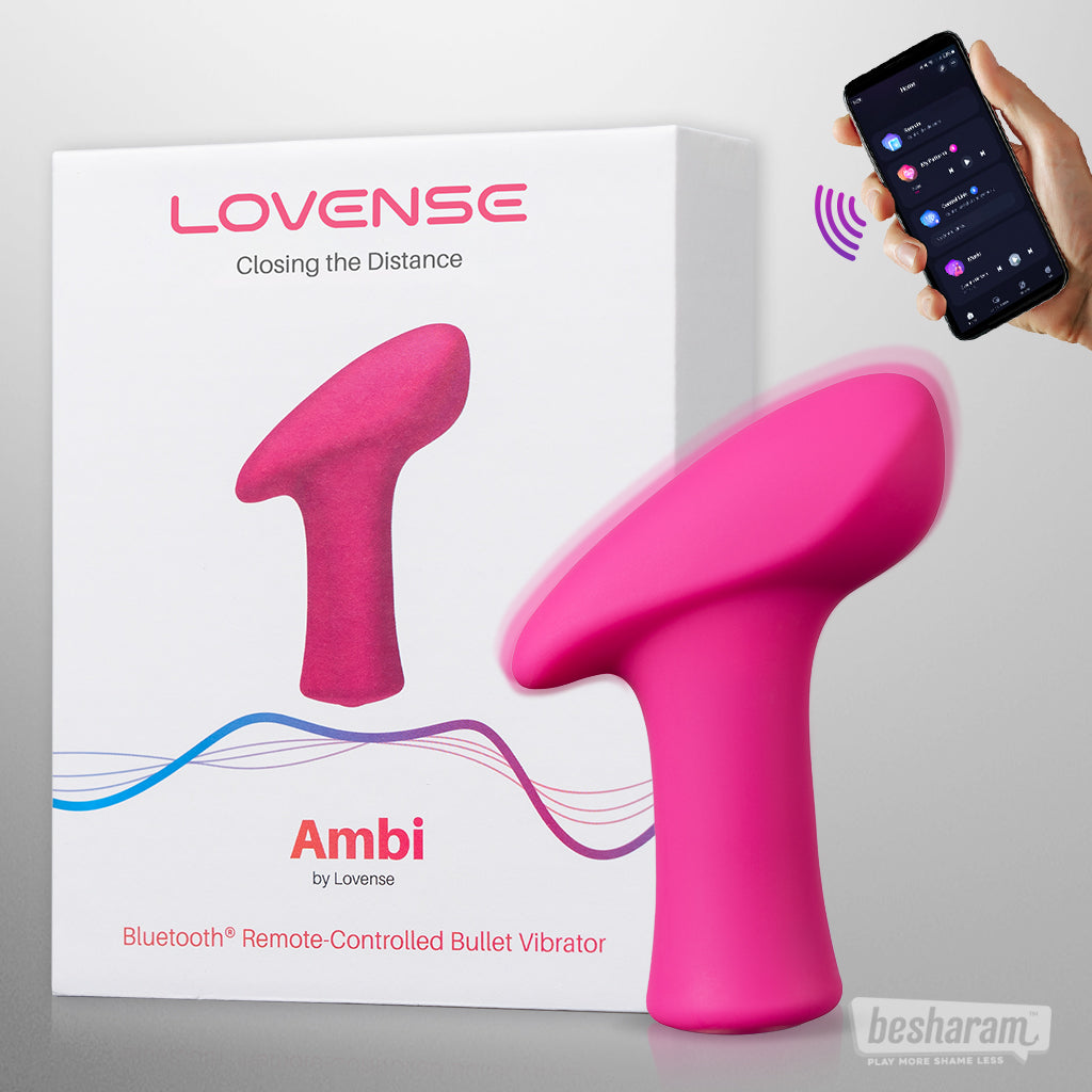 lovense ambi app controlled bullet vibrator for women