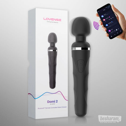 lovense domi 2 app controlled wand massager and vibrator for women