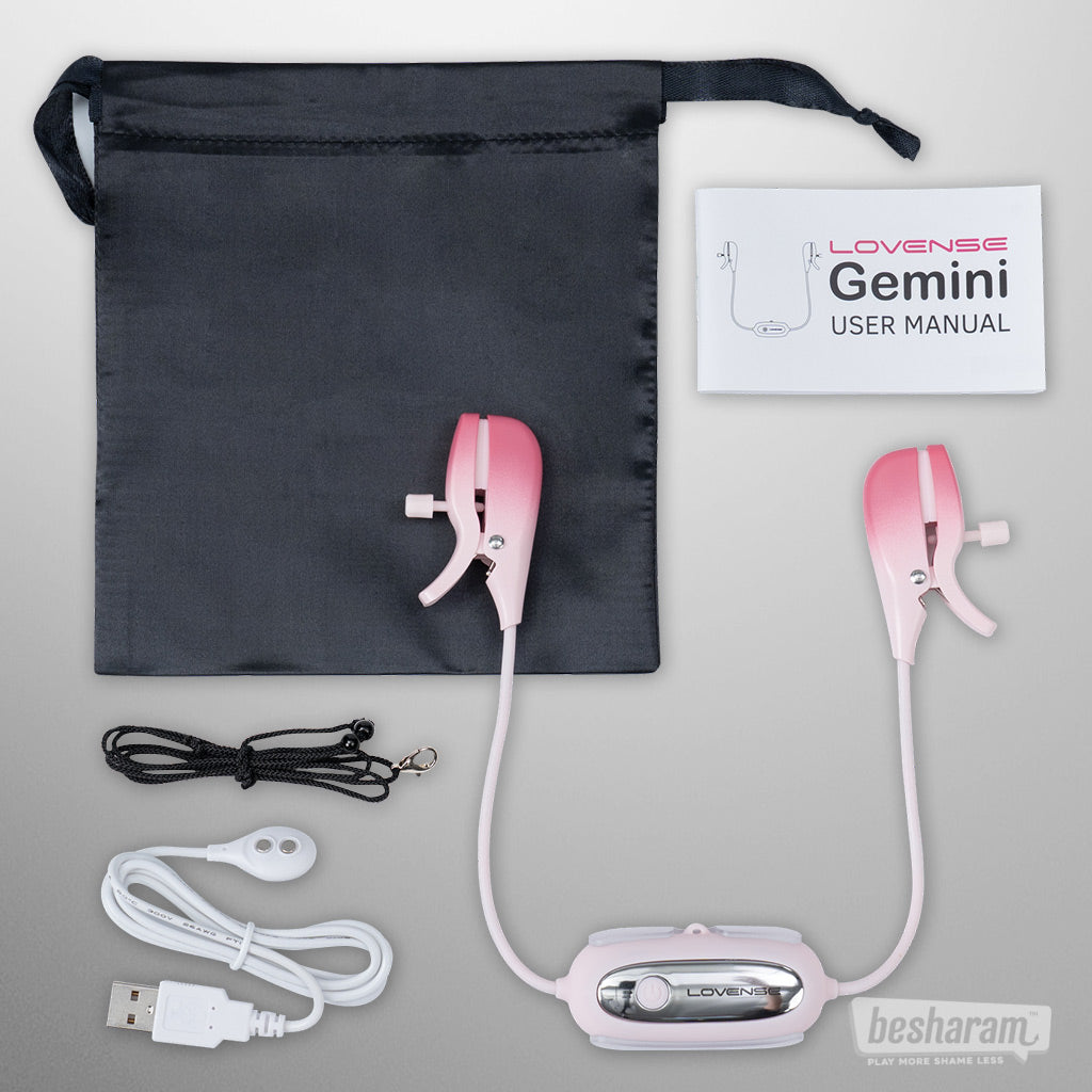 Lovense GEMINI Smart Vibrating Nipple Clamps (Open box)