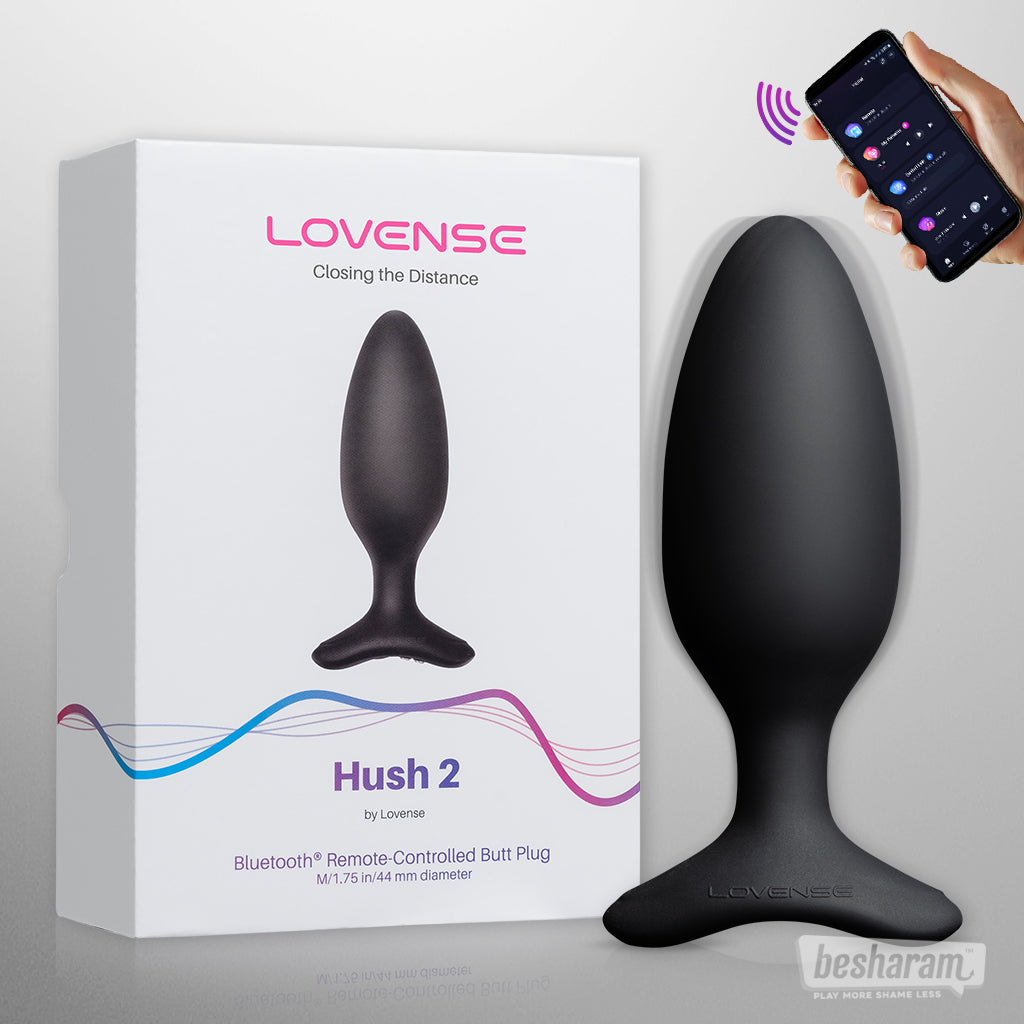 lovense hush 2 app controlled butt plug for men and women