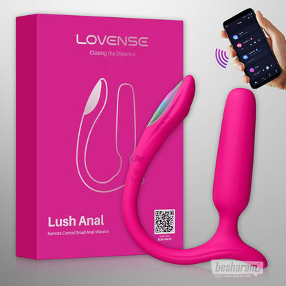 Lovense Lush Anal smart butt plug app controlled wearable anal vibrator with mobile connectivity for remote play