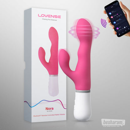 lovense nora app controlled rabbit vibrator for women