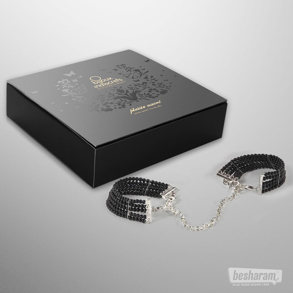 Bijoux Indiscrets Plaisir Nacre Black Pearl Handcuffs