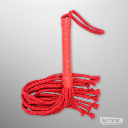 Sex &amp; Mischief Red Rope Flogger