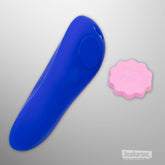 Back view of ROMP Party panty vibrator showing smooth silicone finish and magnetic area