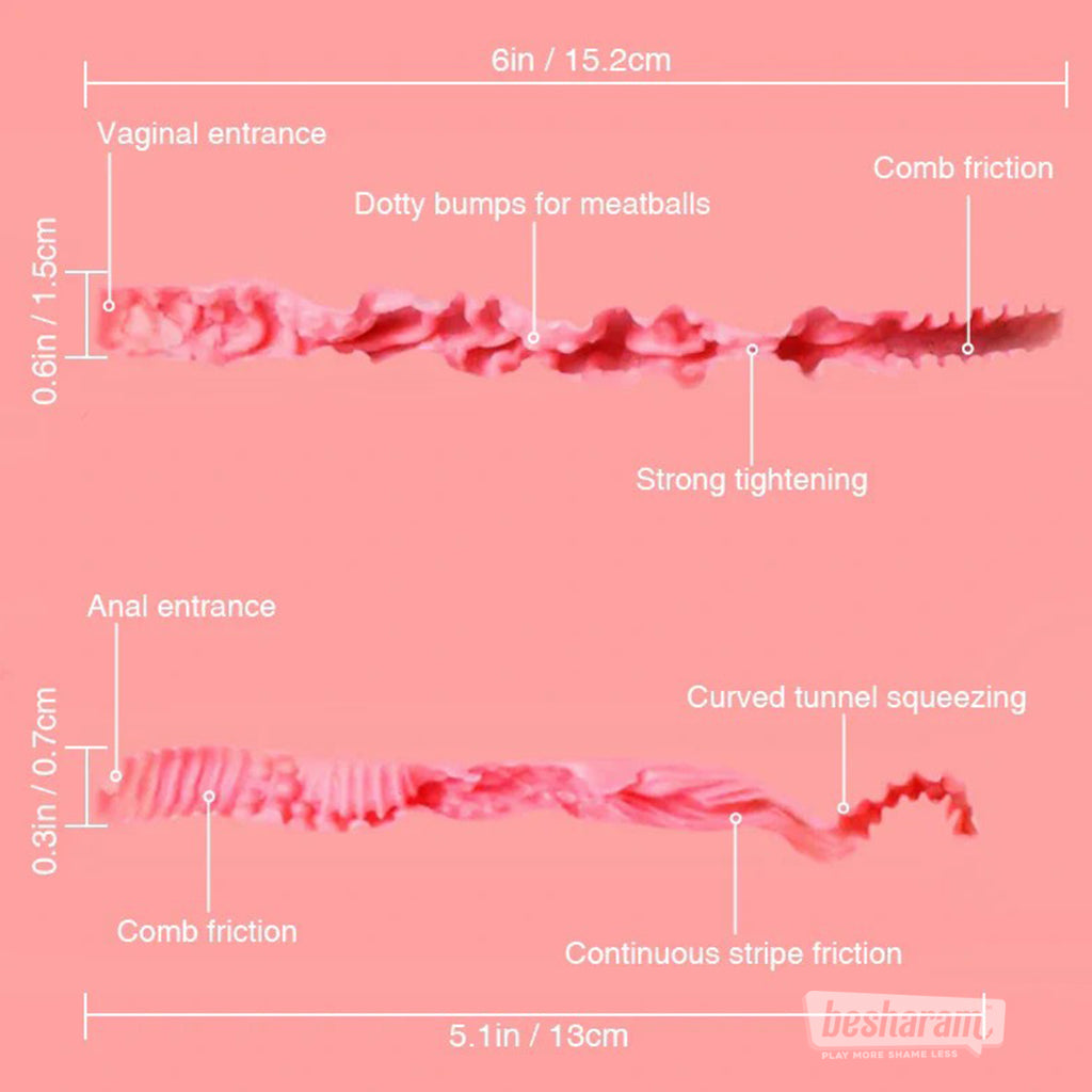 Internal tunnel texture diagram showing structure and stimulation zones