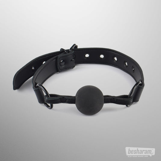 Rouge Leather Ball Gag