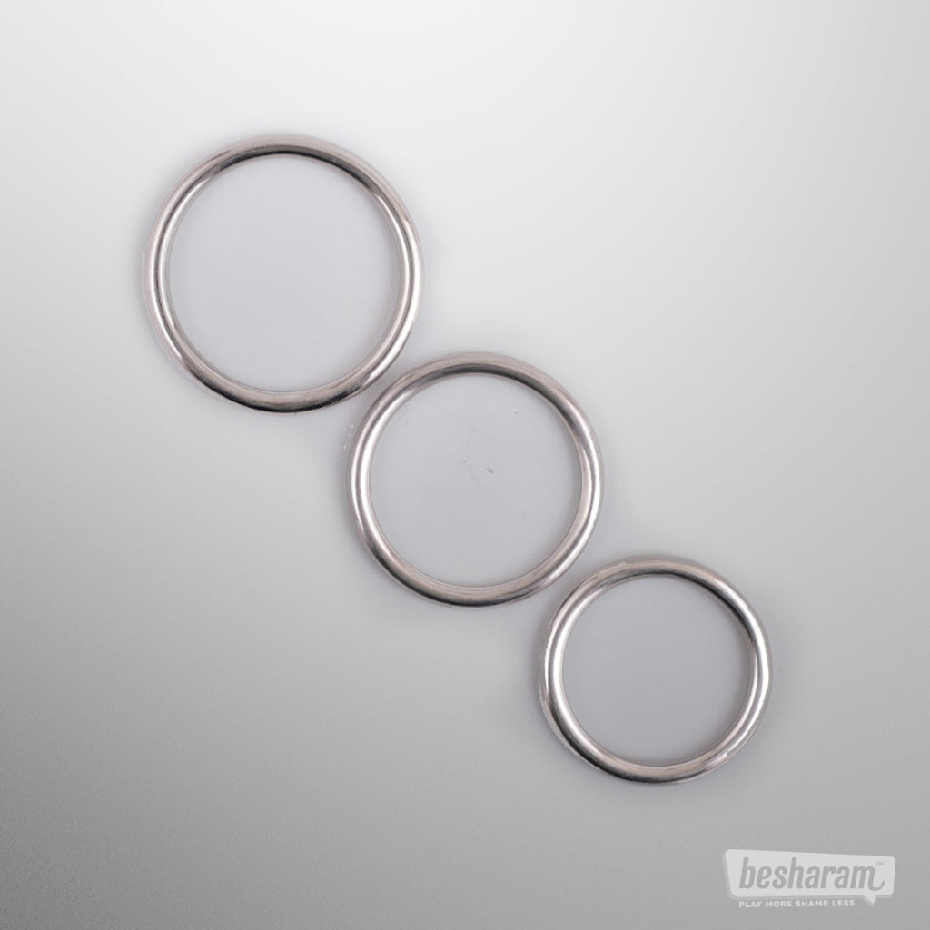 Rouge Stainless Steel Cock Rings Set
