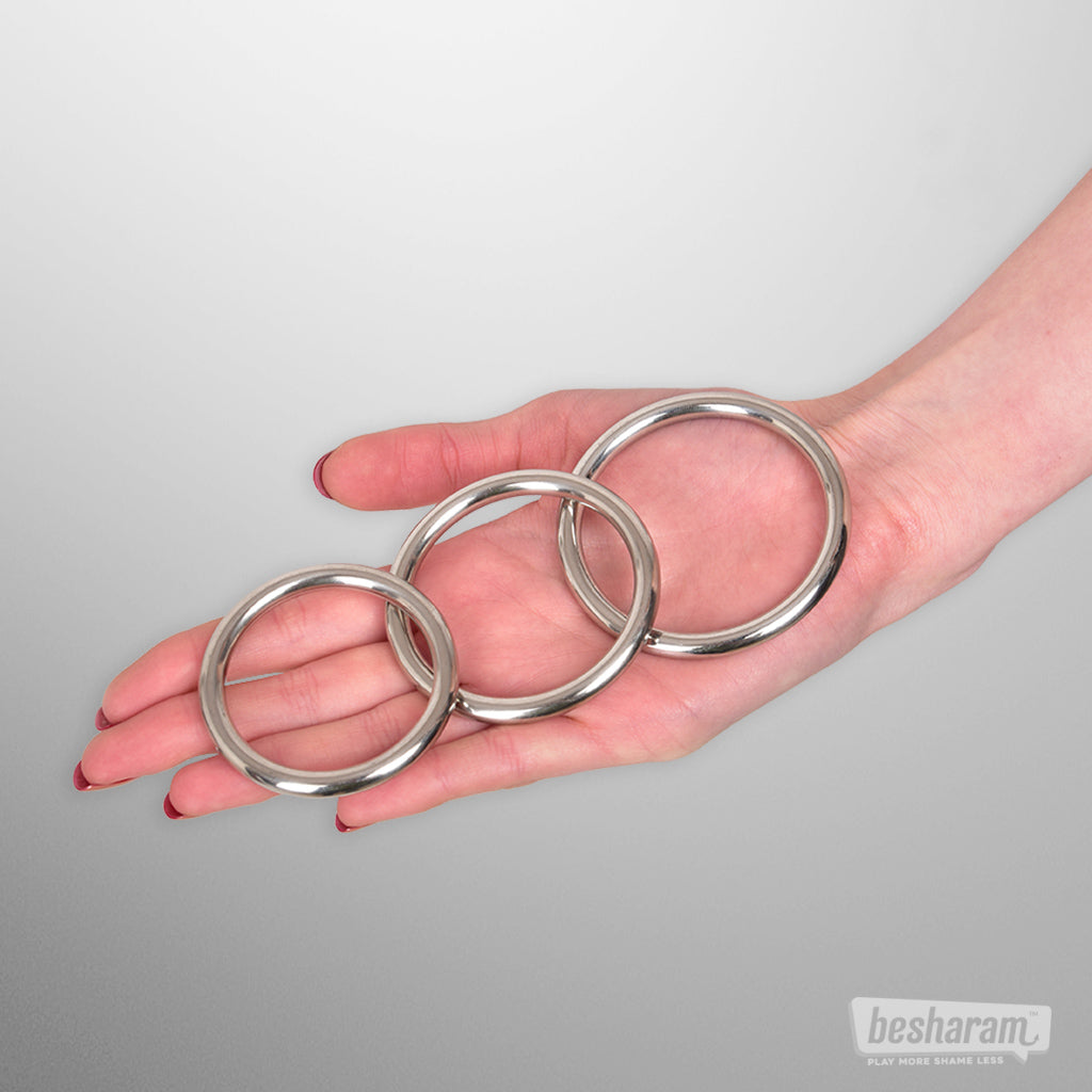 Rouge Stainless Steel Cock Rings Set