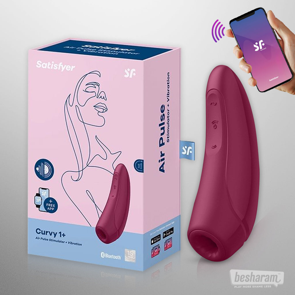 Satisfyer Curvy 1+ App Controlled Suction + Vibration Massager
