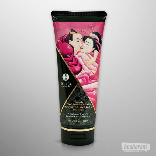 Shunga Kissable Raspberry Massage Cream