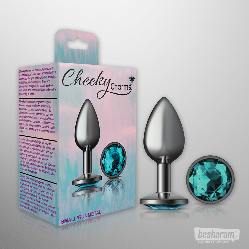 Viben Cheeky Charms Gunmetal Butt Plug-IMbesharam.com