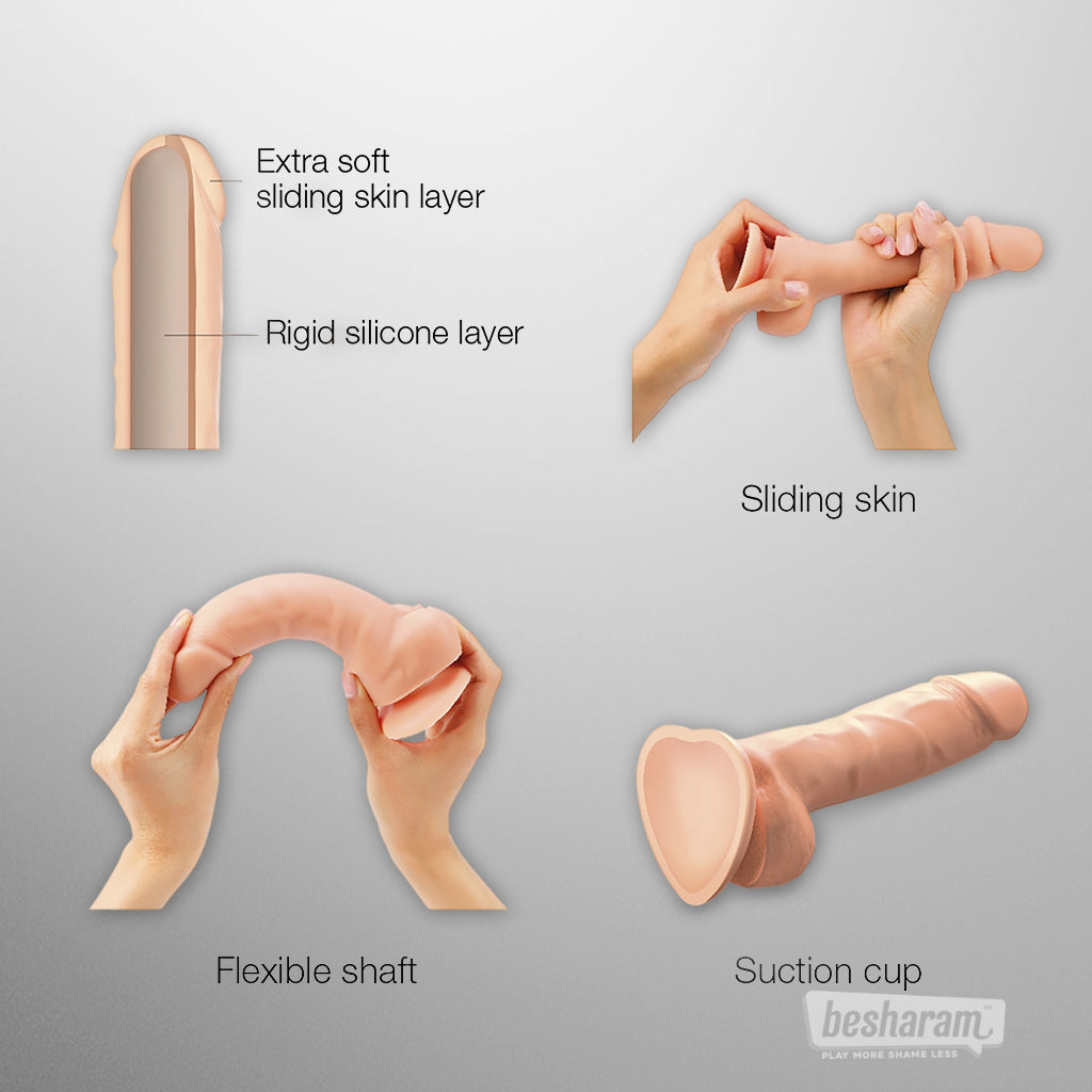Strap-on-Me Sliding Skin Realistic Dildo
