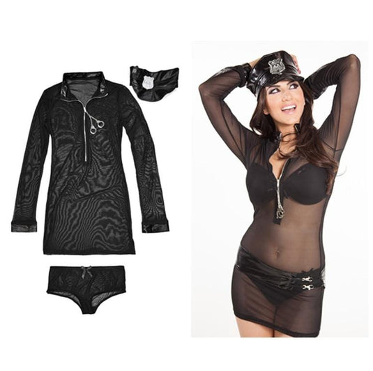 Sunny Leone Worn Pull Over Sexy Cop Costume-IMbesharam.com