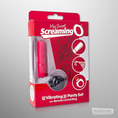 Screaming O My Secret Vibrating Panty Set Red Packaging