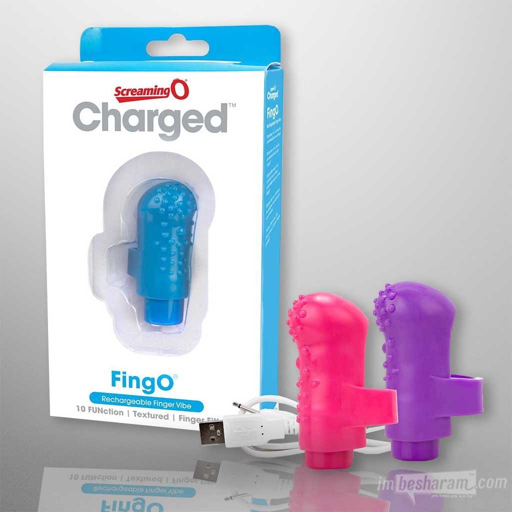 Screaming O Charged FingO Finger Vibe Assorted 