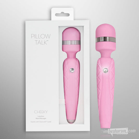 BMS Swarovski Cheeky Wand Massager Pink Unboxed