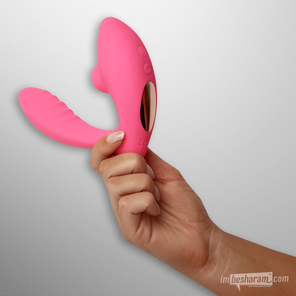 Voodoo Beso Plus Dual Stimulation Vibrator Pink Size