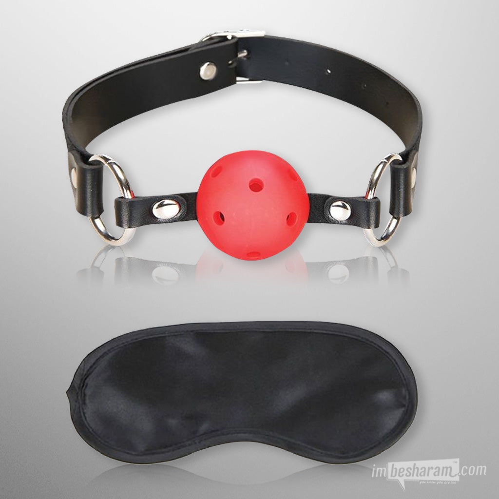 Lux Fetish Breathable Ball Gag Red