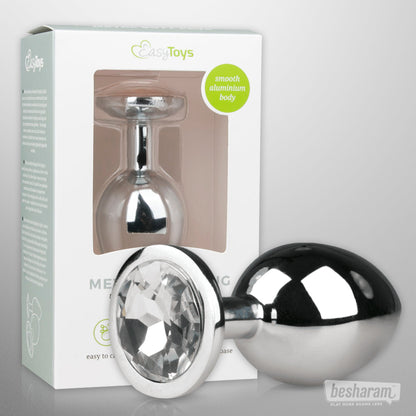EasyToys Metal Butt Plug No. 2 Clear Unboxed