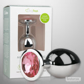 EasyToys Metal Butt Plug No. 2 Pink Unboxed