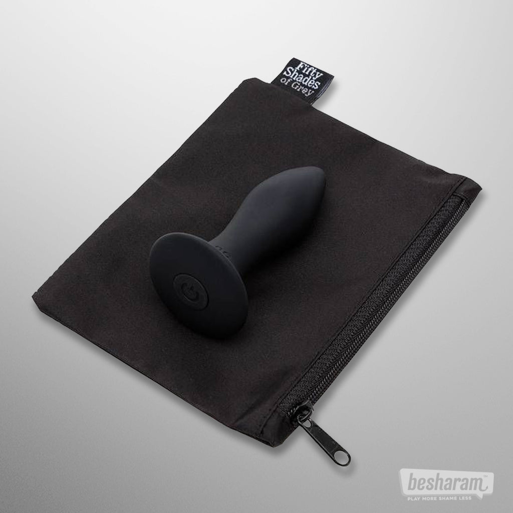 Fifty Shades of Grey Sensation Rechargeable Vibrating Butt Plug Pouch