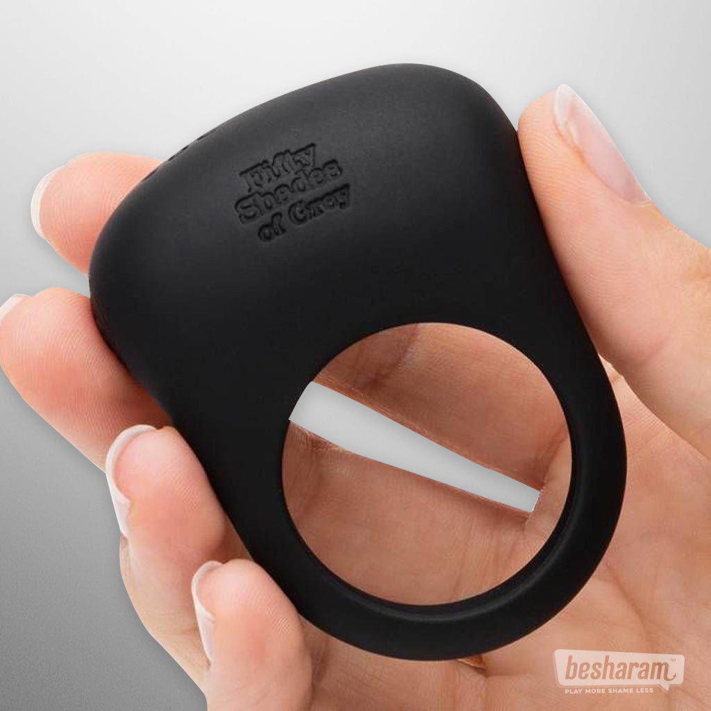 Fifty Shades of Grey Sensation Rechargeable Vibrating Love Ring Featured