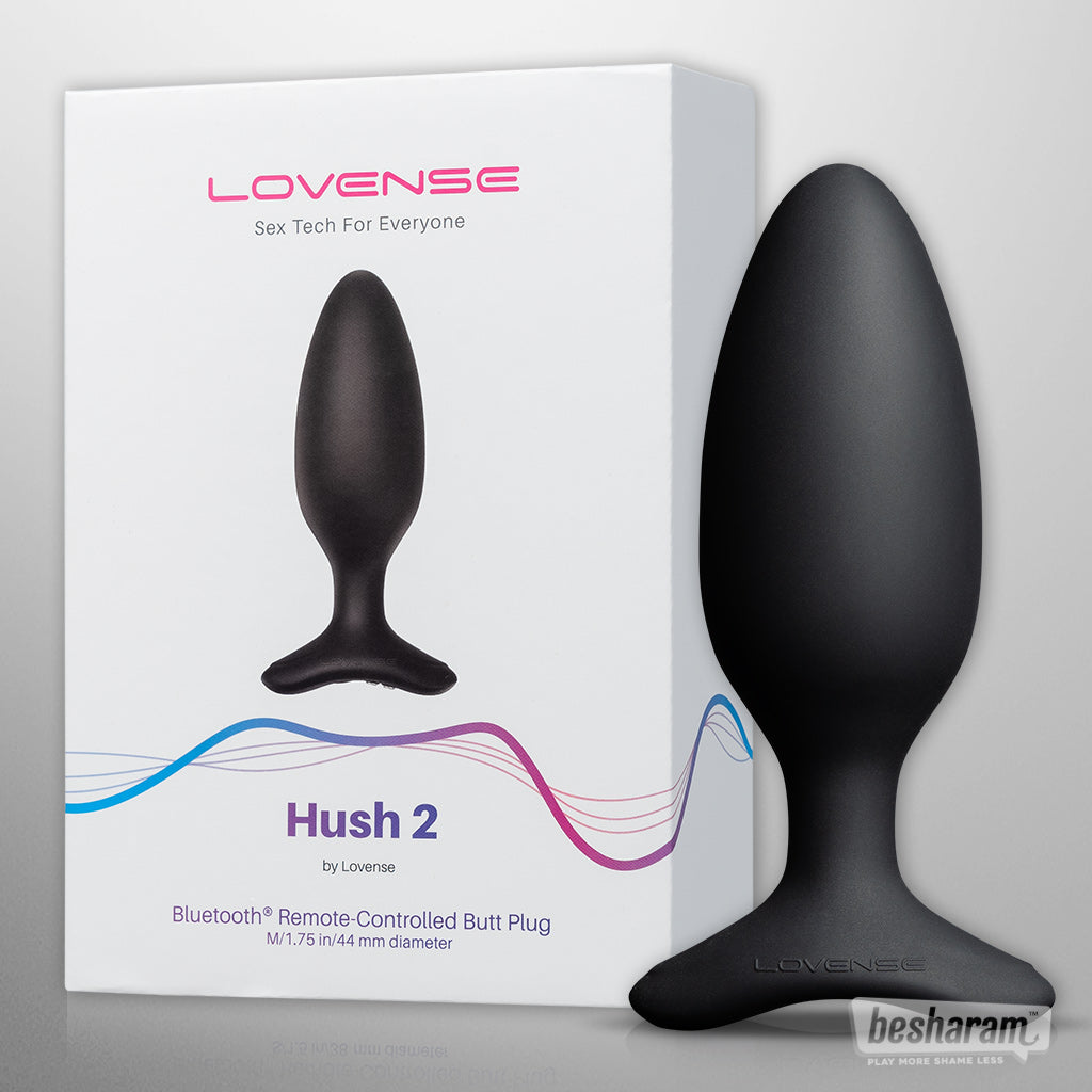 Lovense HUSH 2 Vibrating Butt Plug Medium Unboxed