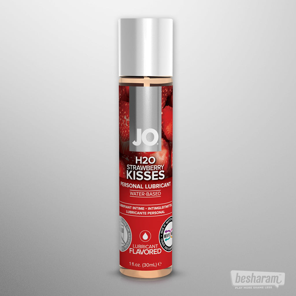 System Jo H2O (Multi) Flavored Lube - 1 oz. Strawberry Kisses