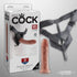 King Cock Strap-on Harness with 8" Cock Tan Unboxed