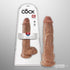 King Cock 10" Cock with Balls Tan Unboxed