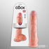 King Cock 10" Cock with Balls Beige Unboxed