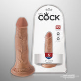 King Cock 5" Realistic Dildo Tan Unboxed