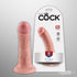 King Cock 6" Realistic Dildo Beige Unboxed