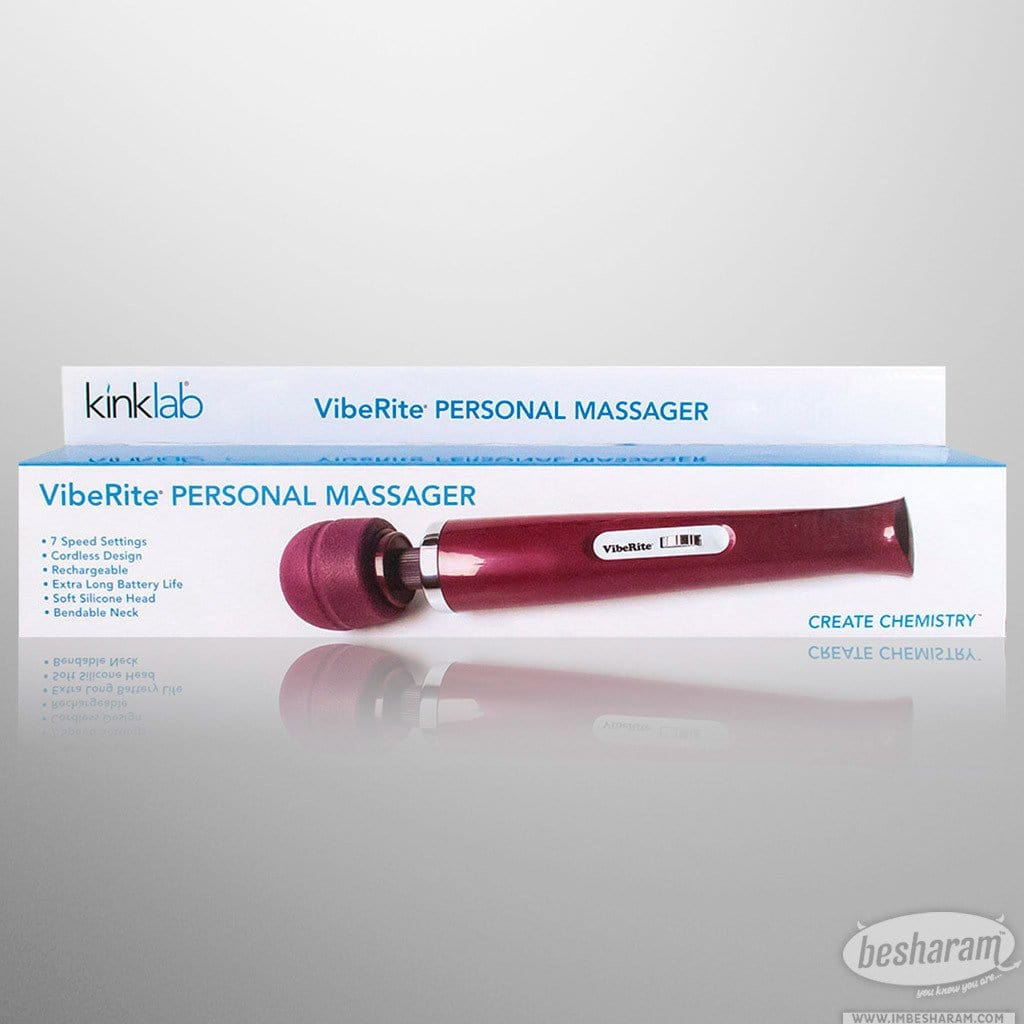 Kinklab VibeRite Rechargeable Wand Massager Packaging