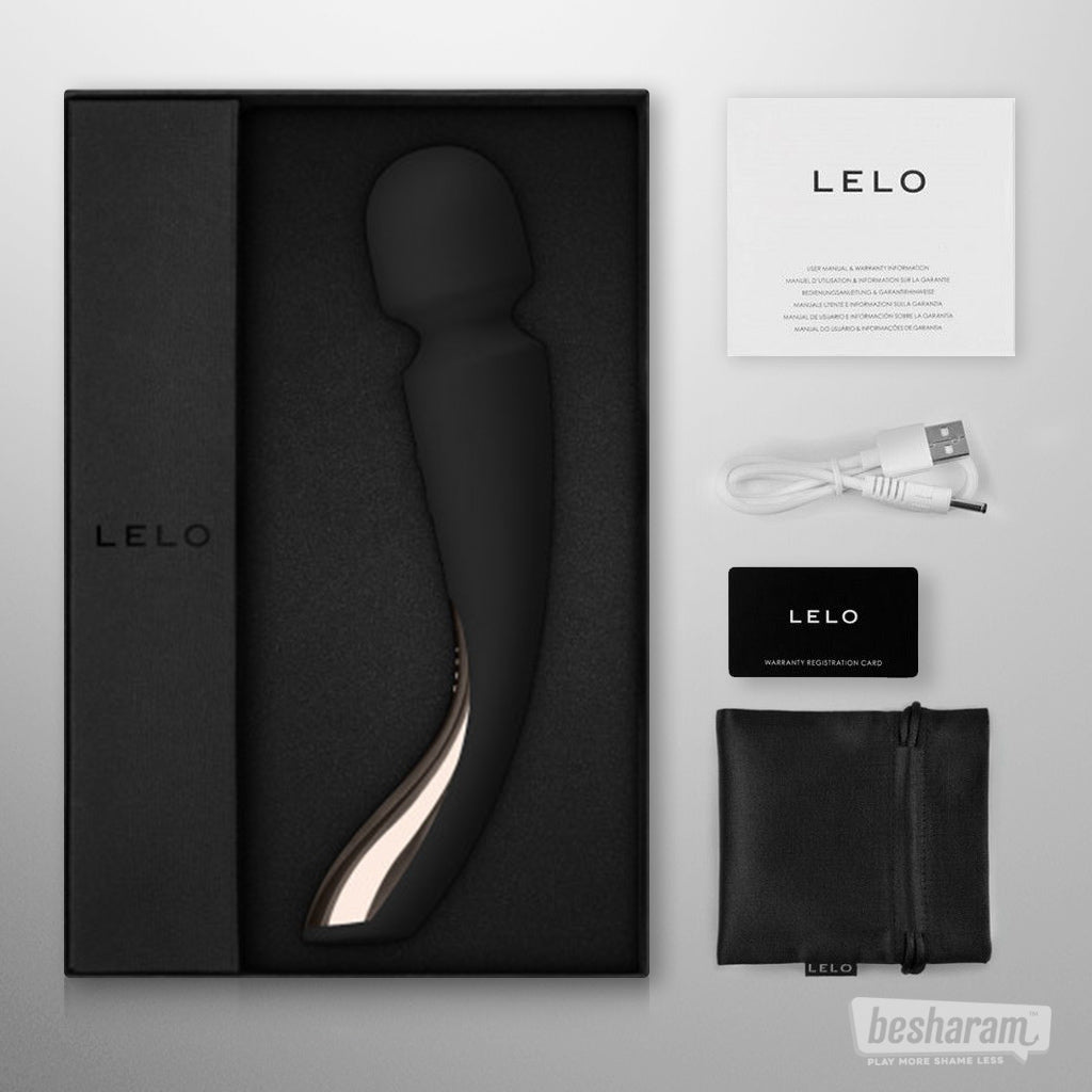 LELO Smart Wand 2 Medium Luxury Massager Inclusions
