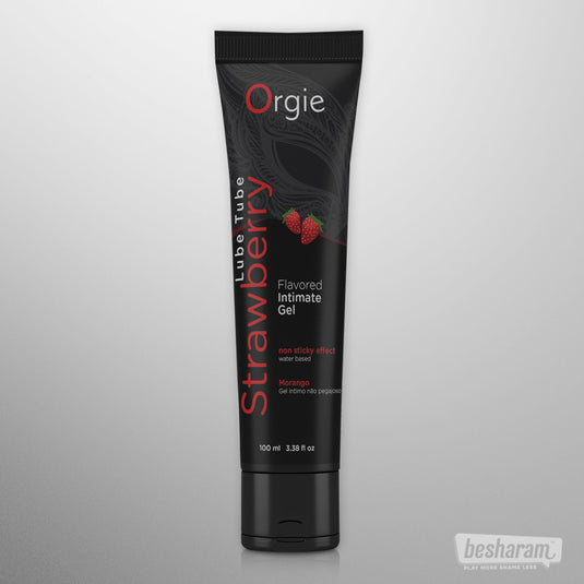 Orgie Lube Tube Flavored Strawberry