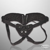Lux Fetish Diamond Velvet Strap-On Corset Details