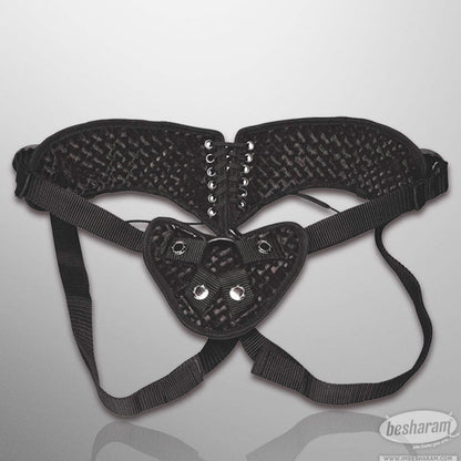 Lux Fetish Diamond Velvet Strap-On Corset Details