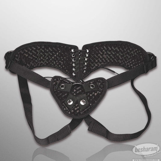 Lux Fetish Diamond Velvet Strap-On Corset Details