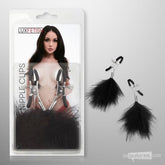 Lux Fetish Feather Nipple Clamps Unboxed