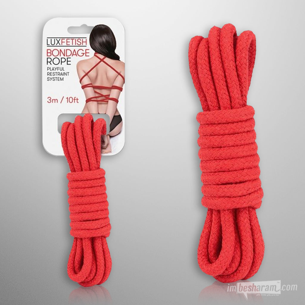 Lux Fetish Bondage Rope Red