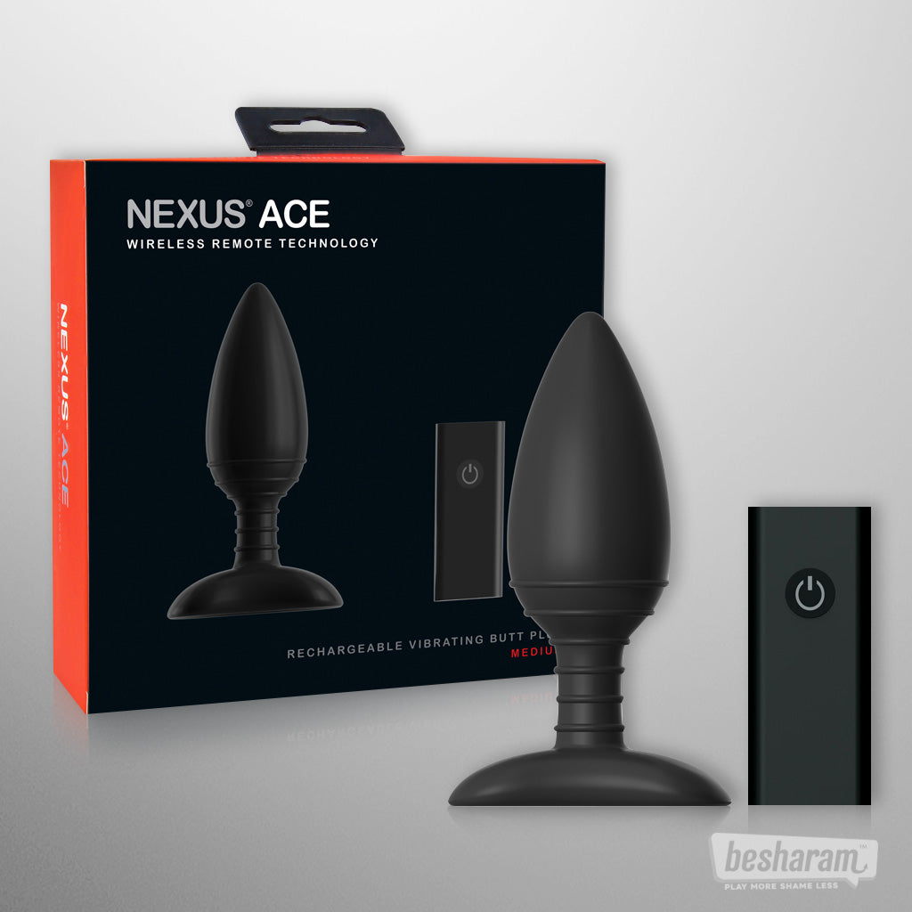 Nexus ACE Vibrating Butt Plug Remote Controlled Unboxed