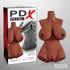 PDX Plus Perfect 10 Torso Realistic Masturbator Brown