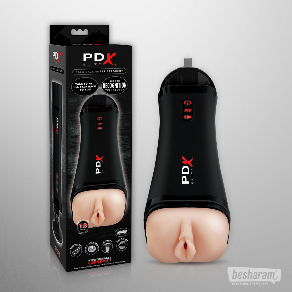 Buy Pipedream PDX Elite Talk Back Super Stroker in India