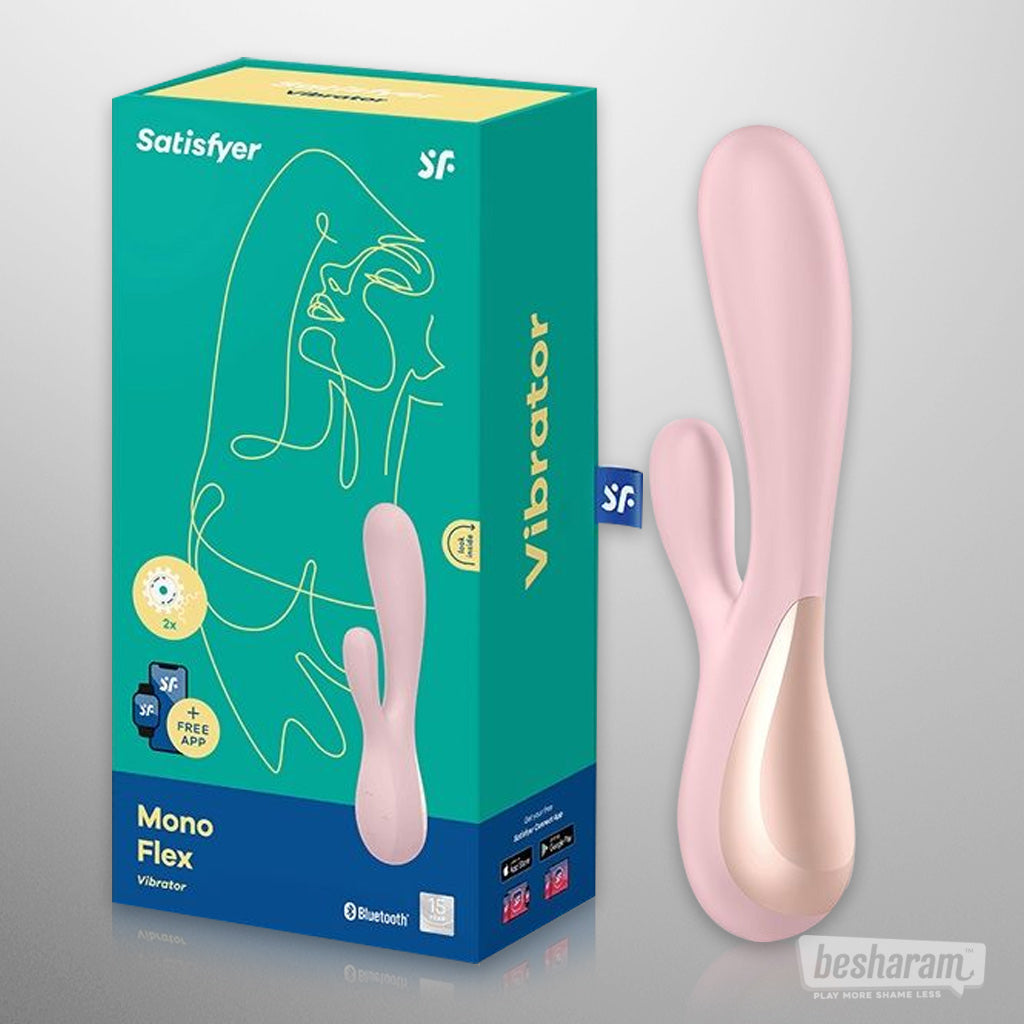 Satisfyer Mono Flex Vibrator (App Controlled) Pink Unboxed
