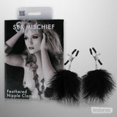 Sex & Mischief Feathered Nipple Clamps Unboxed